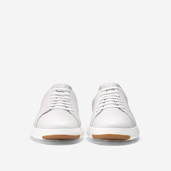 Cole Haan GrandPro Tennis White Leather Sneakers - Picture 2 of 12